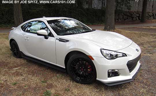 white 2015 BRZ Limited Series.Blue