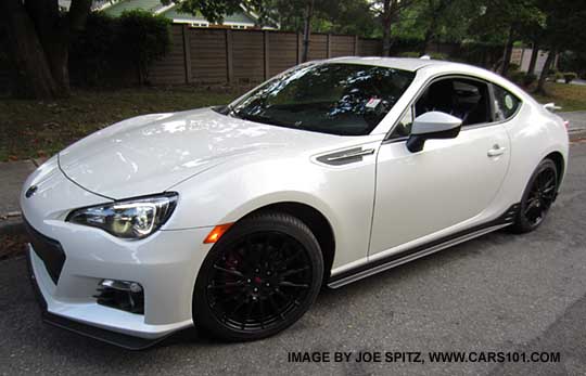 white 2015 BRZ Limited Series.Blue