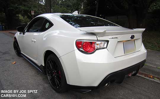 white 2015 BRZ Limited Series.Blue