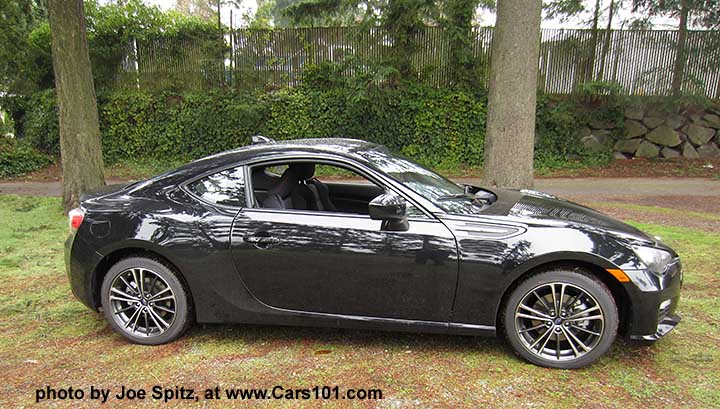 2015 Subaru BRZ Premium. No rear spoiler. Black shown