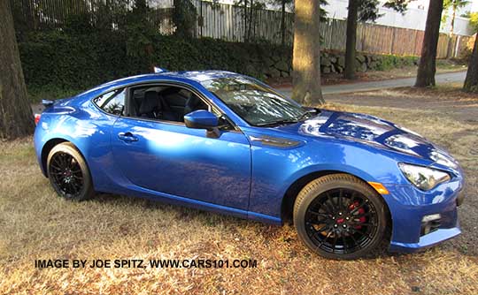 BRZ series.blue before underspoilers installed, wr blue color