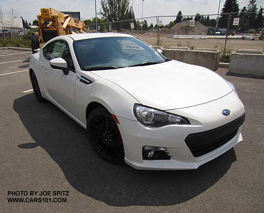 white 2015 BRZ Limited Series.Blue