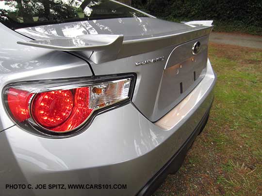 2015 ice silver Subaru BRZ Limited rear spoiler