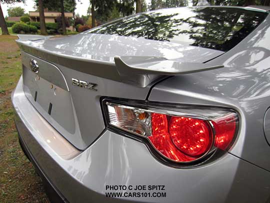 2015 ice silver Subaru BRZ Limited rear spoiler
