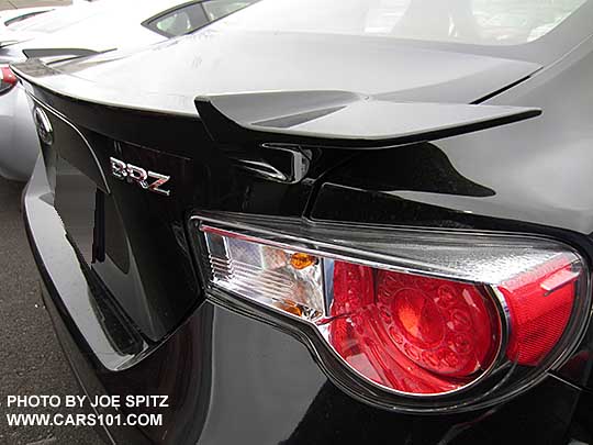 2015 Subaru BRZ rear spoiler. Standard on Limited and series.blue, optional on Premium