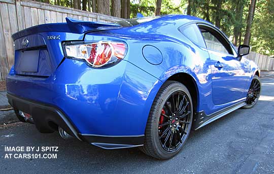 2015 BRZ Series.Blue rear corner underspoilers