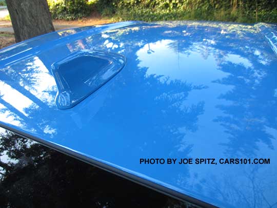 new for 2016- roof mounted fin antenna, hyperblue shown