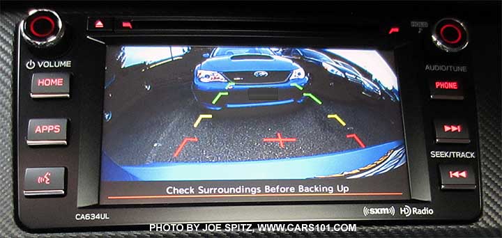 2016 BRZ rear view camera