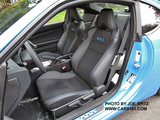 2016 BRZ Series.HyperBlue front seats- black alcantara with hyperblue stitching
