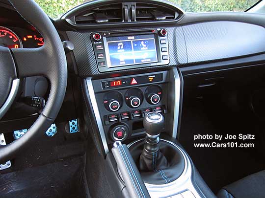 2016 BRZ Series.HyperBlue interior with new 6.2" audio system