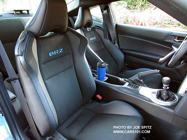 2016 BRZ Series.HyperBlue front seats- black alcantara with hyperblue stitching