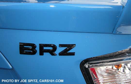 2016 Subaru BRZ Series.HyperBlue black BRZ logo