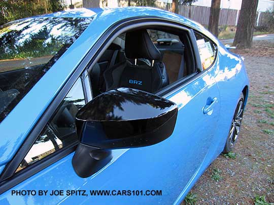2016 Subaru BRZ Series.HyperBlue gloss black outside mirrors