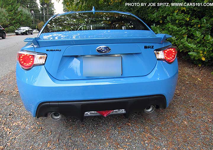 2016 Subaru BRZ Series.HyperBlue rear view with LED lights