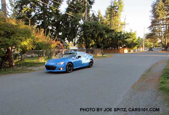 2016 Subaru BRZ Series.HyperBlue on the road