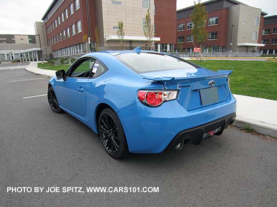 rear view 2016 Subaru Series.HyperBlue BRZ