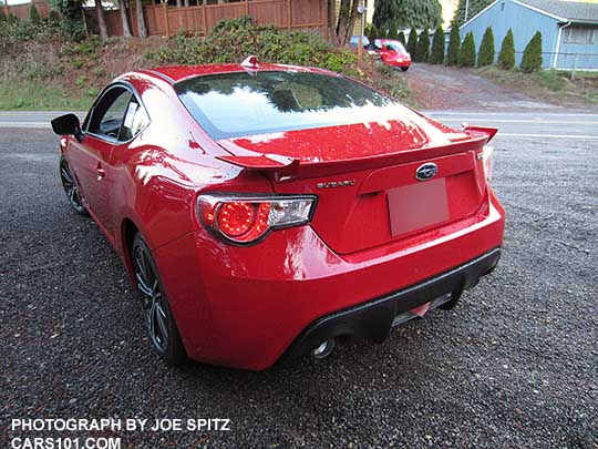 2016 BRZ, pure red color