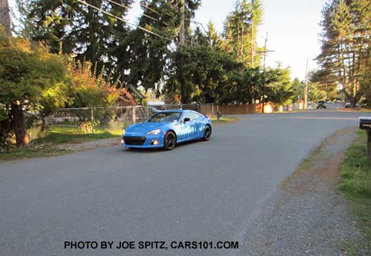 2016 Subaru BRZ Series.HyperBlue on the road