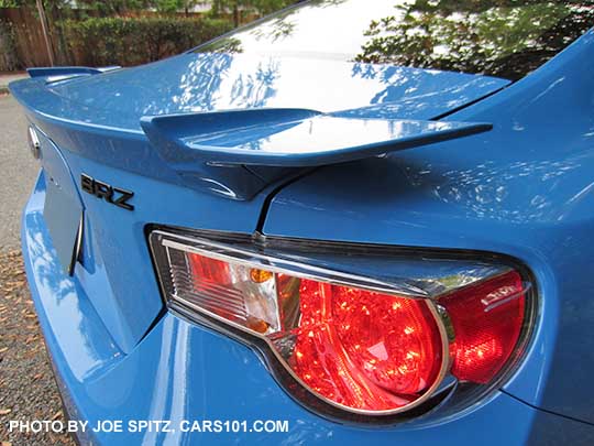 Rear spoiler, 2016 BRZ Series.Hyper.Blue shown