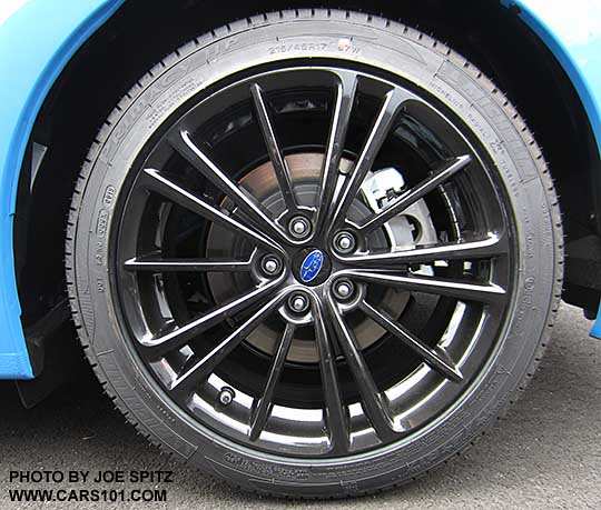 2016 Subaru BRZ 17" Series.HyperBlue black alloy wheels