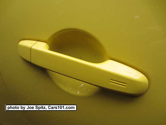2017 Subaru BRZ Limited Series.Yellow Charlesite Yellow outside passenger door handle