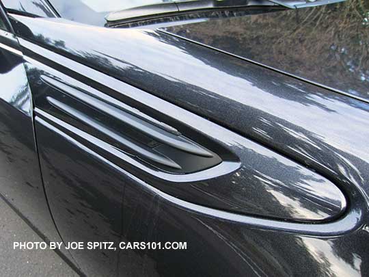 2017 Subaru BRZ black fender trim shown on a dark gray car