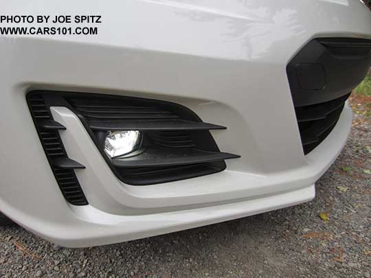 2017 Subaru BRZ front LED fog lights. standard on Limited, optional on Premium models