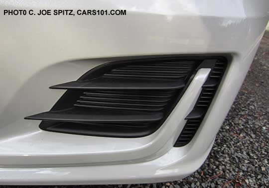 2017 BRZ Premium fog light cover, without fog lights. Left side shown