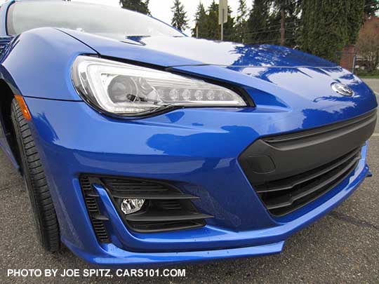 WR Blue 2017 BRZ Limited right side fog light and headlight