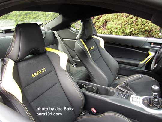 2017 Subaru BRZ Limited Series.Yellow interior and console. Black alcantara and Charlesite Yellow seat bolsters, door accents, and dash stitching. Only 500 Series.Yellow.