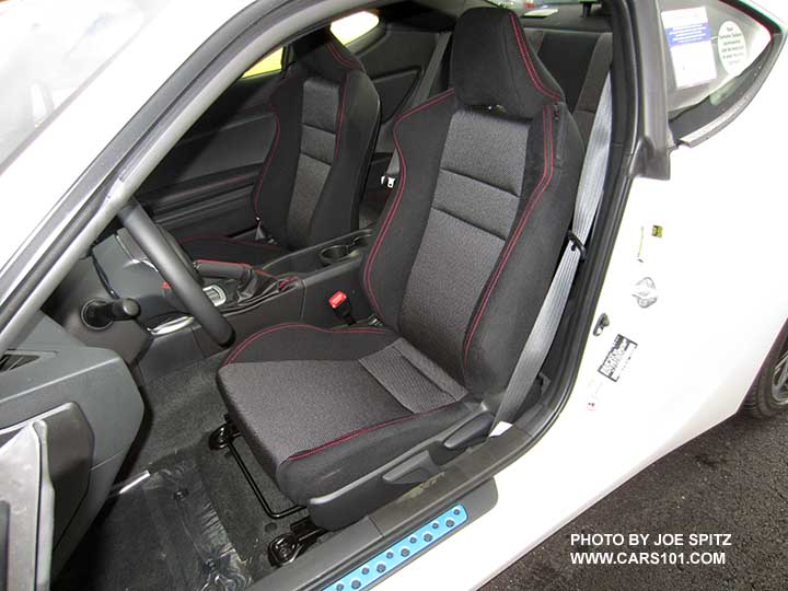 2017 Subaru BRZ Premium front seats, red stiching, no logo