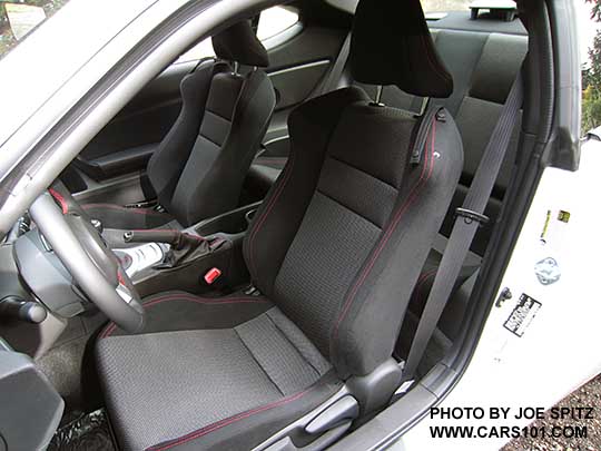 2017 Subaru BRZ Premium black cloth front seats