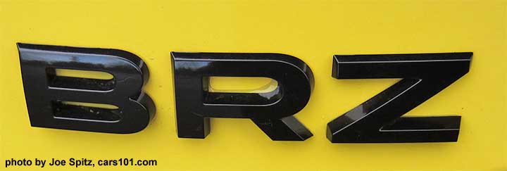 2017 Subaru BRZ Limited Series.Yellow black rear BRZ logo