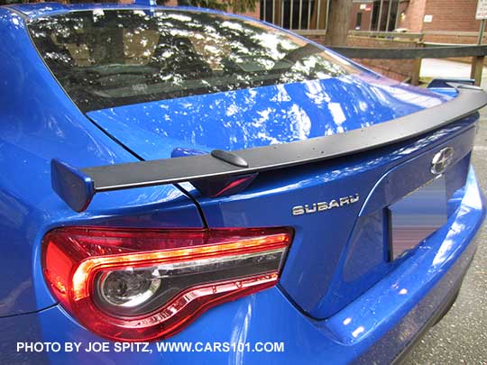 WR Blue 2017 Subaru BRZ rear spoiler