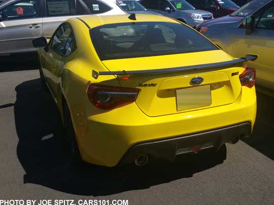 2017 Subaru BRZ Limited Series.Yellow as seen on the car lot.