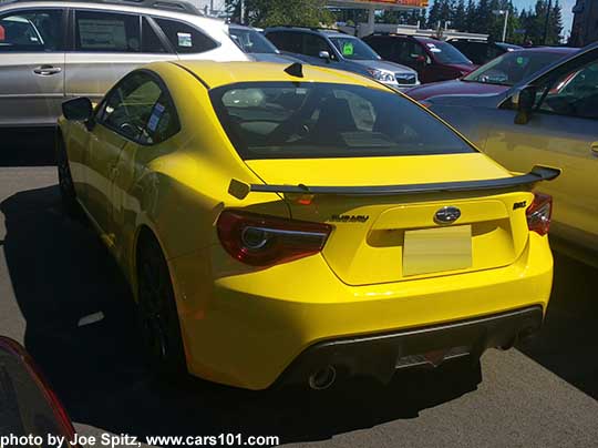 2017 Subaru BRZ Limited Series.Yellow as seen on the car lot.