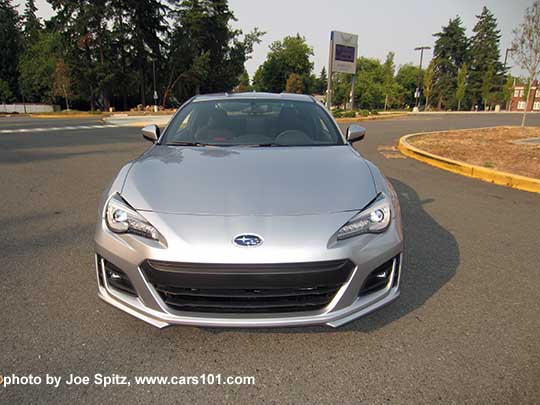 front view 2017 Subaru BRZ Limited, ice silver color