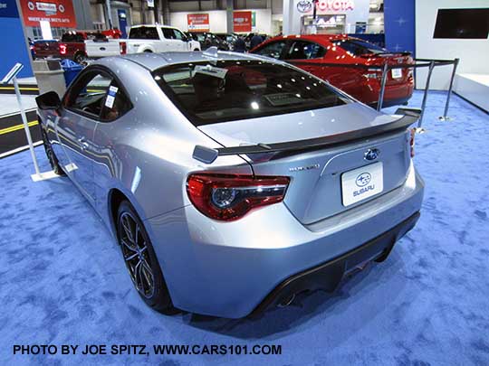 2017 silver BRZ photo taken at the Seattle Auto Show, November 2016