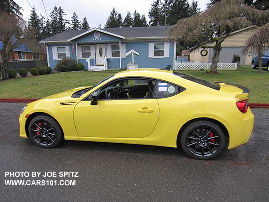 2017 Subaru BRZ Limited Series.Yellow. Only 500 made, all Charlesite Yellow