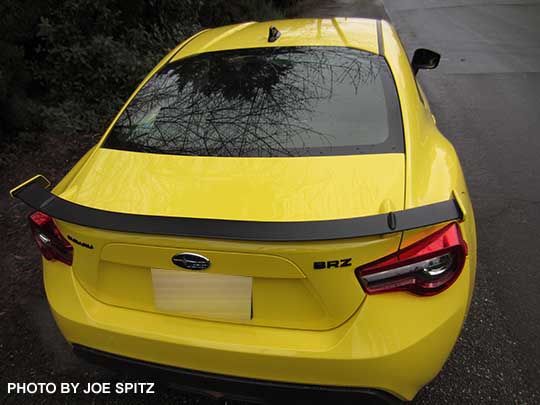 rear spoiler 2017 Subaru BRZ Limited Series.Yellow
