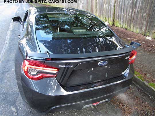 2017 Subaru BRZ Limited dark gray color rear spoiler