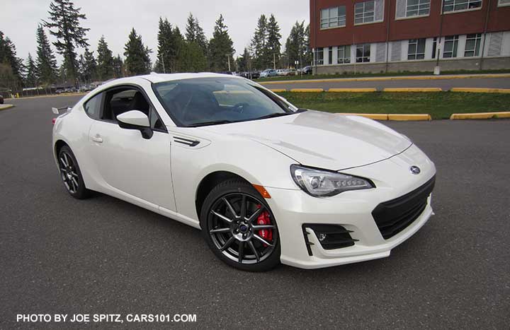 crystal white  2017 Subaru BRZ Limited with optional performance Package #02