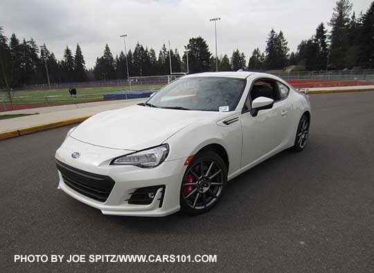 crystal white  2017 Subaru BRZ Limited with optional performance Package #02