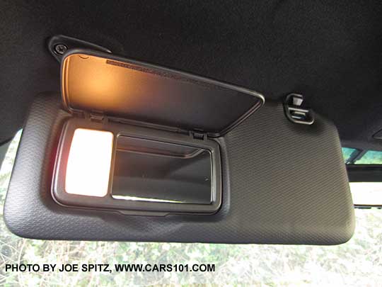 2017 Subaru BRZ Limited dual illuminated sun visor with mirror