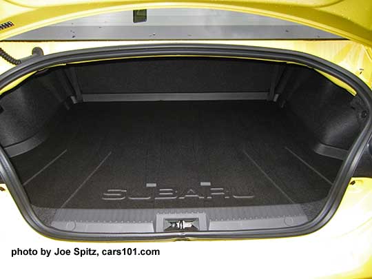 2017 Subaru BRZ optional trunk cargo liner