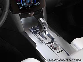 2010 Subaru Legacy concept, center console