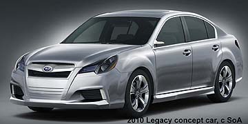 front and side view- 2010 Subaru Legacy concept car