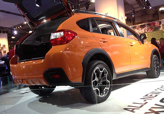 subaru xv crosstrek at the New York car show april 2012