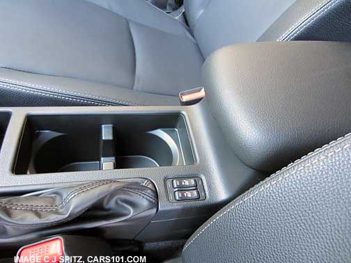 crosstrek adjustable front subaru armrest and heated seats controls