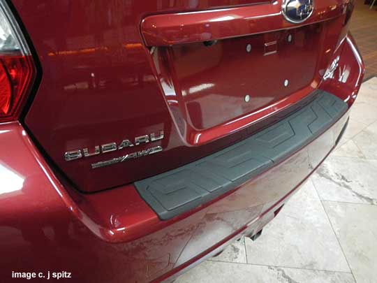 subaru crosstrek optional rear bumper cover step pad